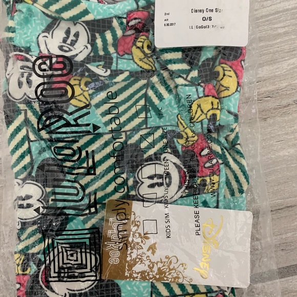 LuLaRoe Pants - Lularoe os leggings new Disney Mickey green